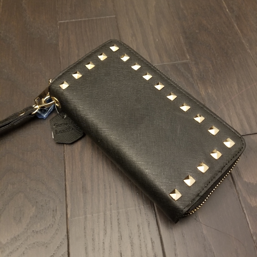 Black leather wallet